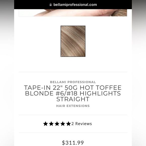BELLAMI Hair Newbellami Professional 22 Tape In Extensions In Hot